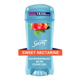 Secret Outlast 48-Hour Clear Gel Antiperspirant & Deodorant Stick, Sweet Nectarine, 2.6 OZ, thumbnail image 1 of 11