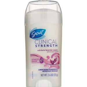 Secret Clinical Strength Advanced Solid Atiperspirant/Deodorant, Lavender Scent - 2.6 Oz , CVS