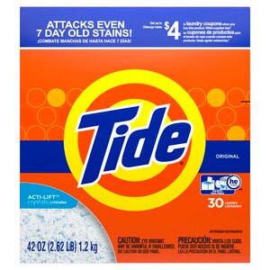 Tide Ultra Original Scent HE Powder Laundry Detergent, 42 OZ
