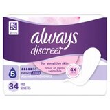 Always Discreet Sensitive Pads, 5 Drop Heavy, 34 CT, thumbnail image 4 of 8