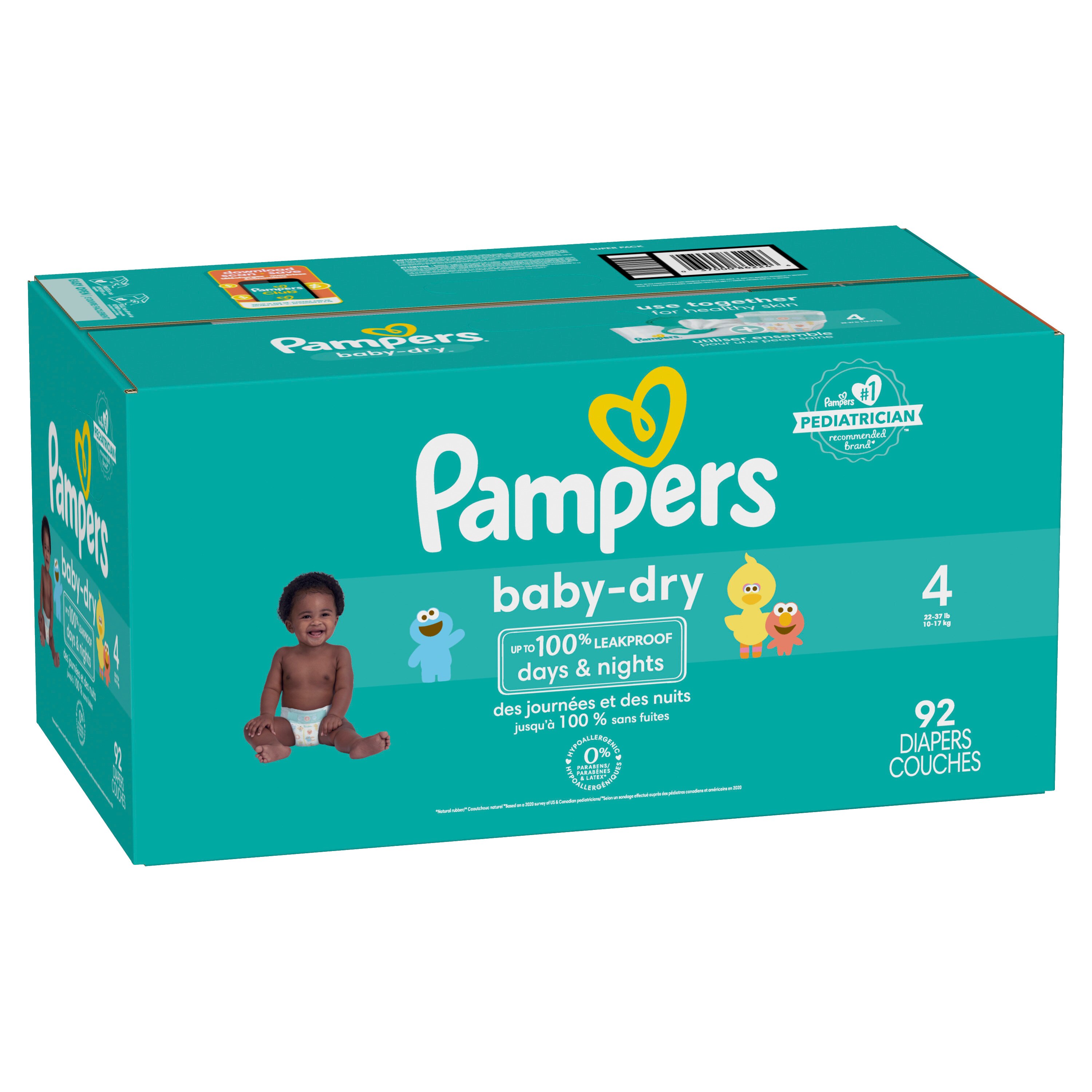 vervagen afbetalen transfusie Pampers Baby Dry Pack Diapers, Size 4, 92 Count - CVS Pharmacy