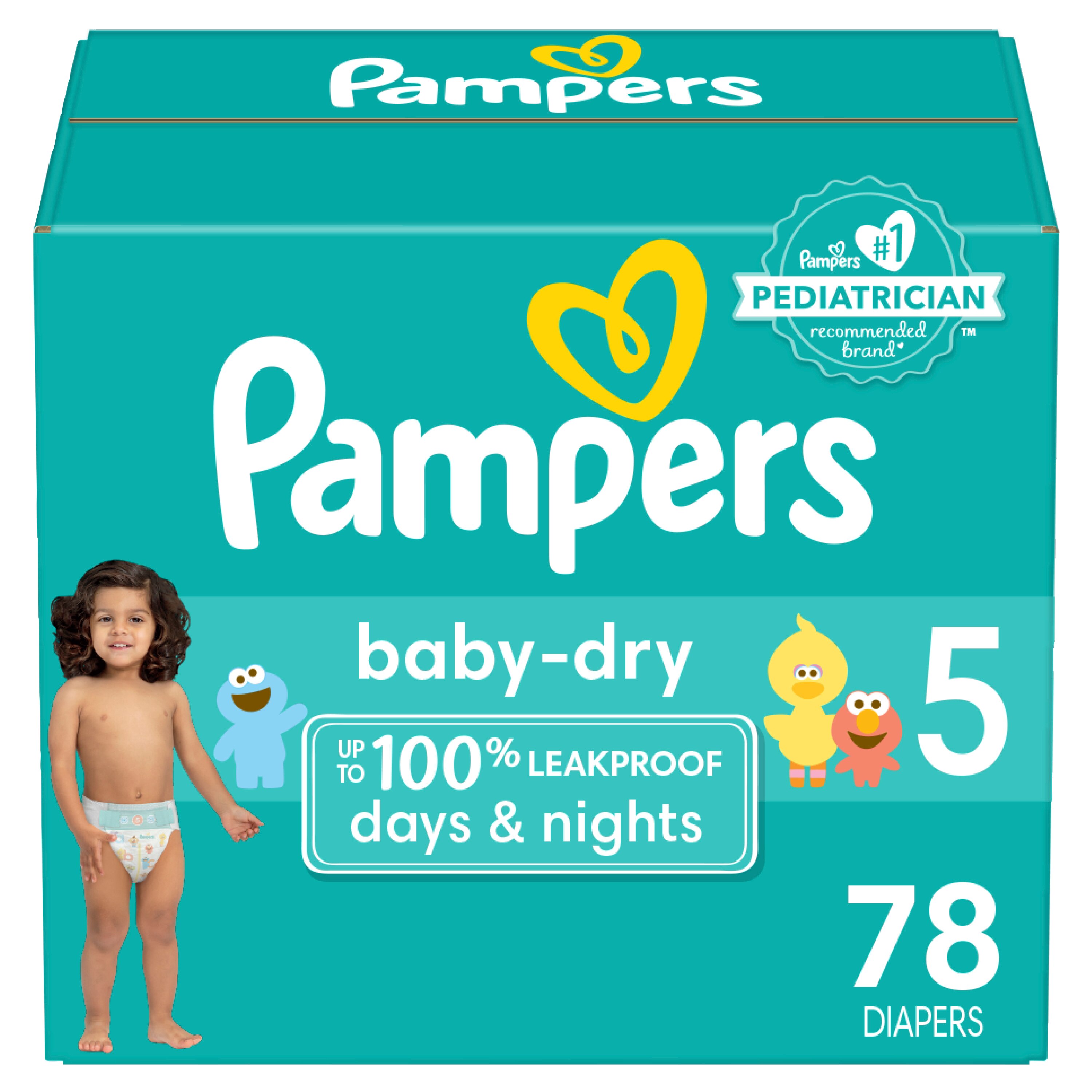 Pampers Baby Dry Diapers, Size 5, 78 Ct , CVS