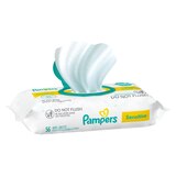Pampers Baby Wipes Sensitive Perfume Free 1X Pop-Top 56 Count, thumbnail image 2 of 20