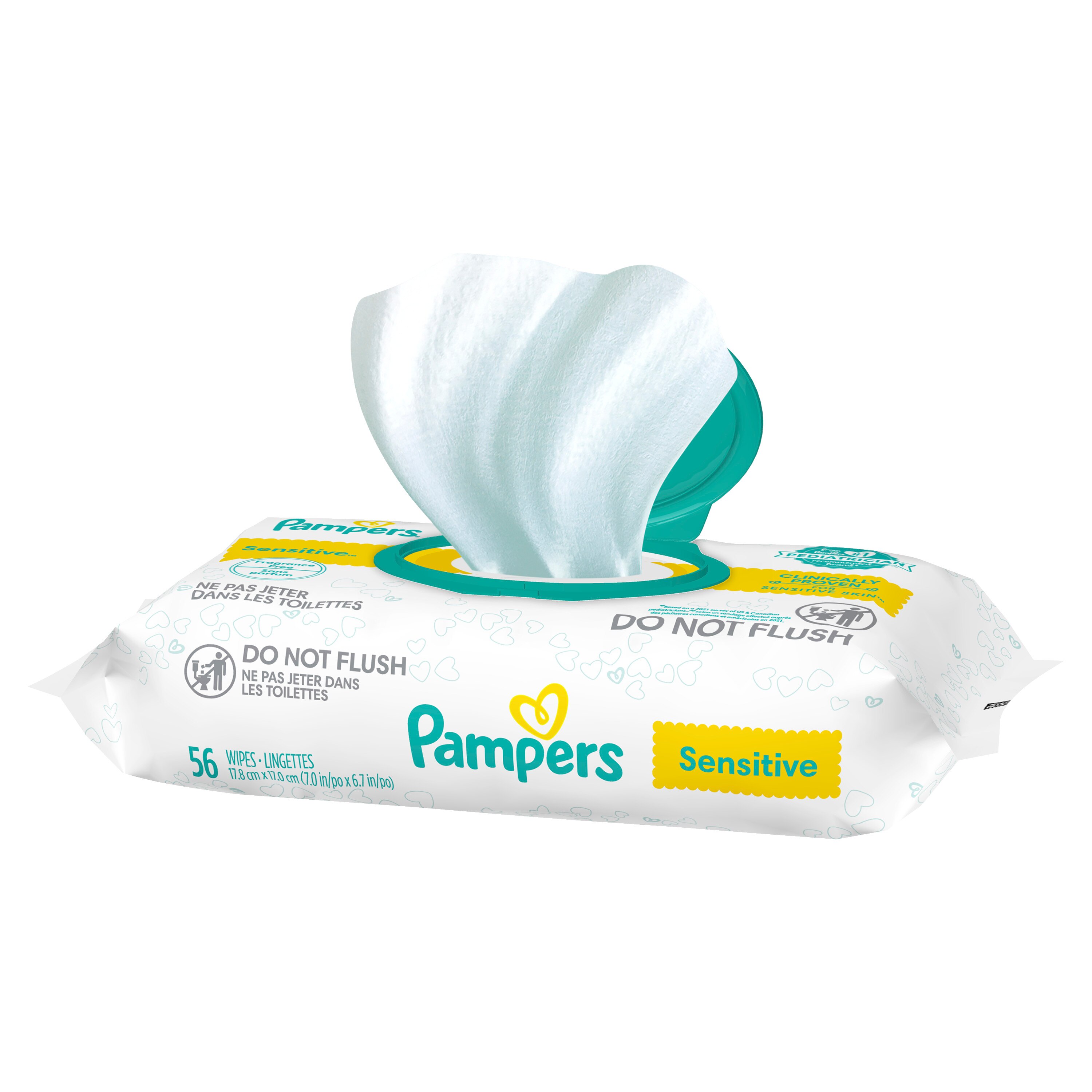 Pampers Baby Wipes Sensitive Pop-Top 56/Pack | Pick Up Store TODAY at CVS