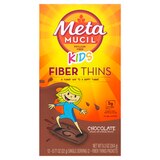 Metamucil Chocolate Kids Fiber Thins Fiber Supplement, 12 Servings, 12 CT, thumbnail image 1 of 8