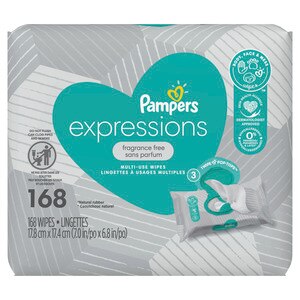 Pampers Expressions Baby Wipes, 168 Ct - 56 Ct , CVS