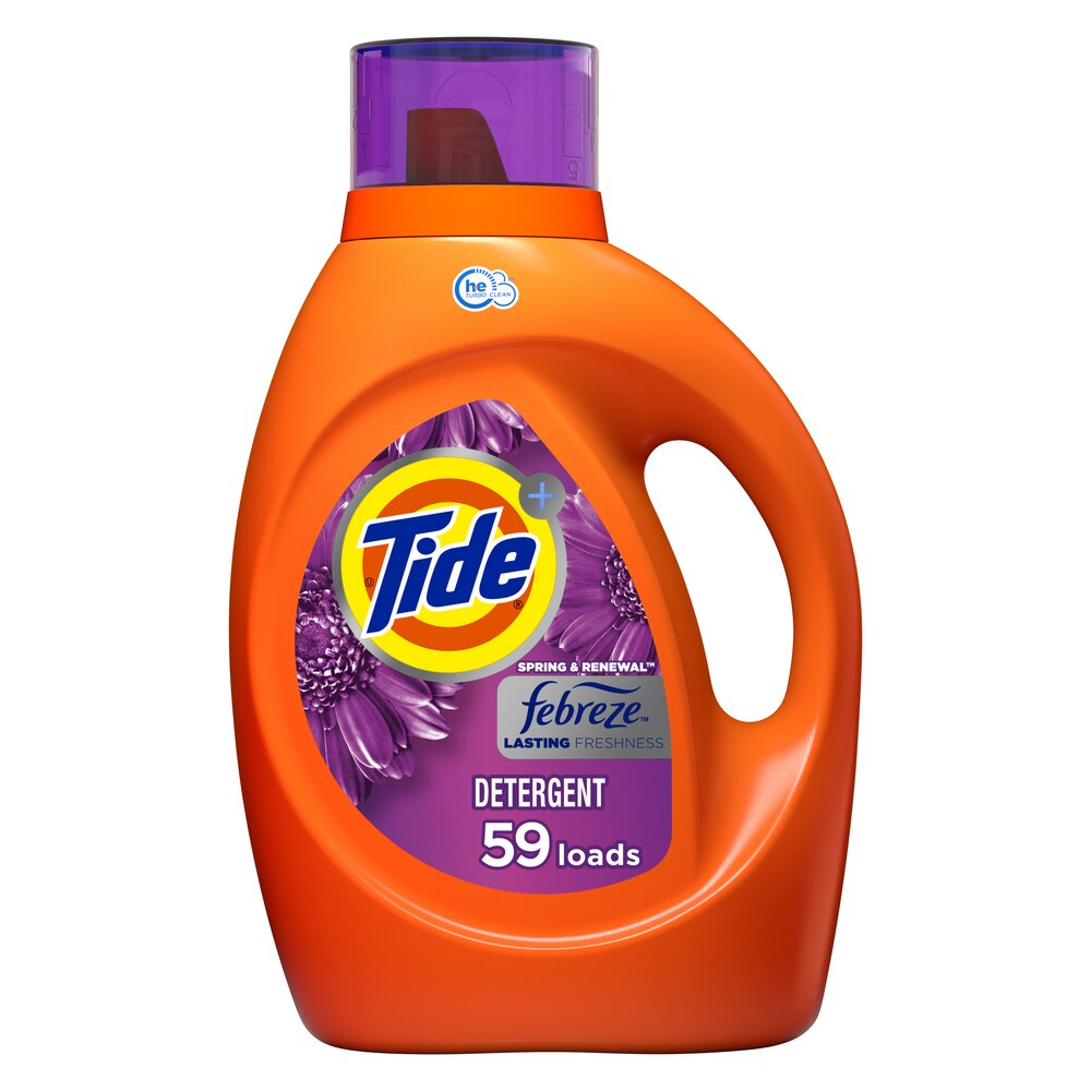 Tide Plus Febreze Freshness Spring & Renewal Turbo Clean Liquid Laundry Detergent, 59 Loads, 92 Oz , CVS