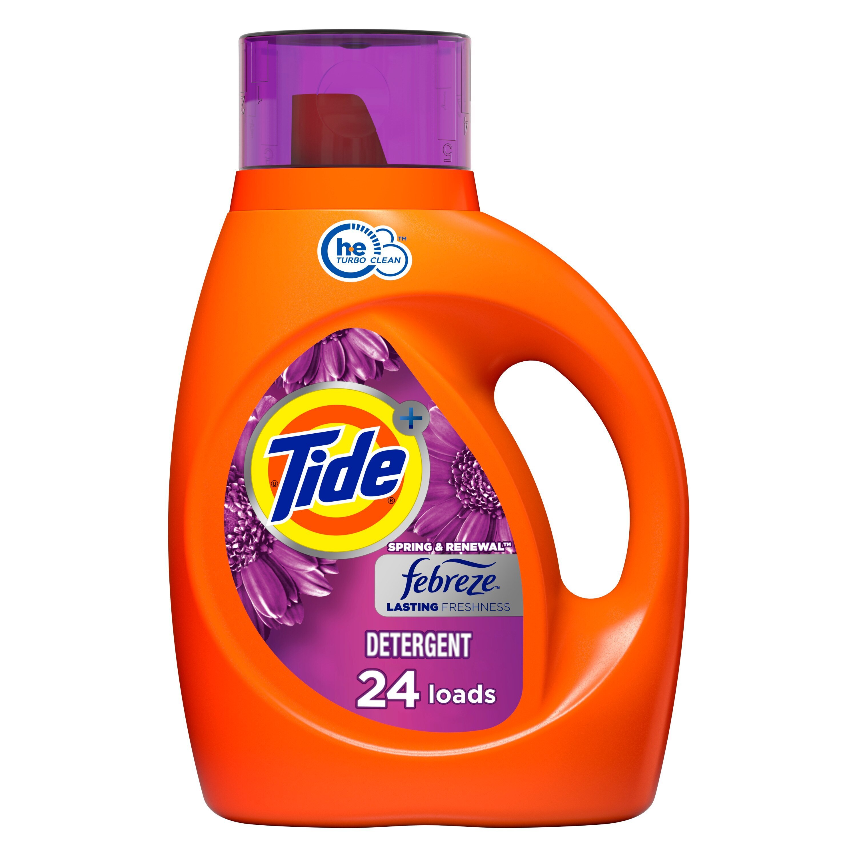Tide Febreze Freshness Liquid Laundry Detergent, Spring & Renewal Scent