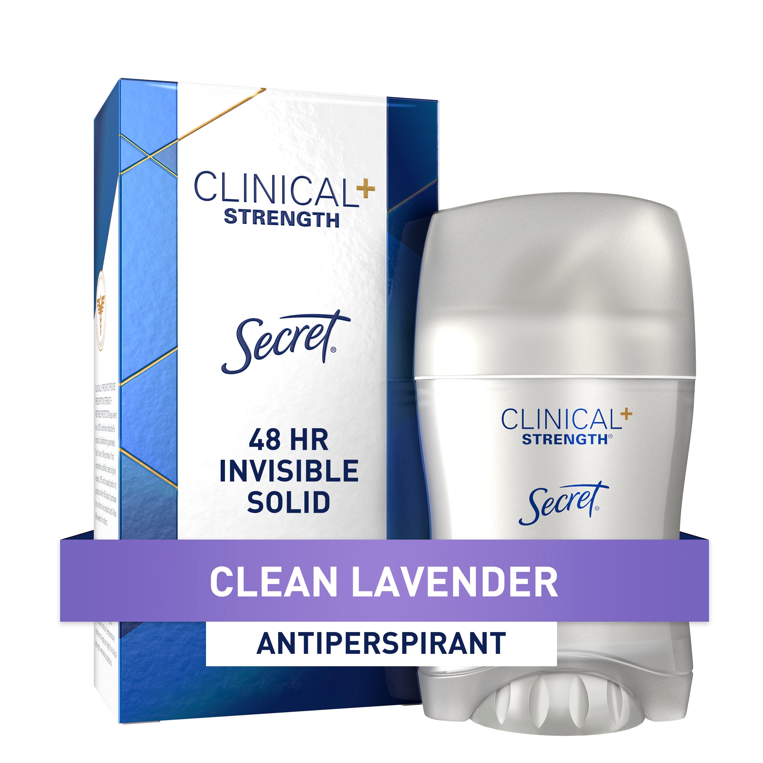 Secret Clinical Strength 48-Hour Antiperspirant & Deodorant Stick, Clean Lavender, 1.6 Oz , CVS