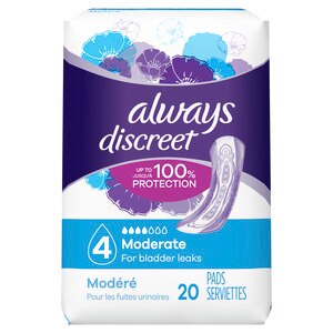 Always Discreet, Incontinence Pads Regular Length