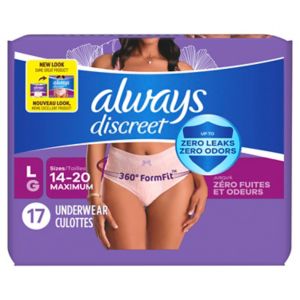 Customer Reviews: Always Discreet Incontinence Underwear for Women
