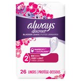 Always Discreet Incontinence Liners Very Light Regular 26ct, thumbnail image 1 of 9