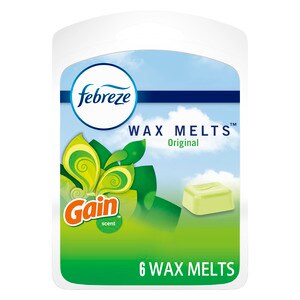 Febreze Wax Melts - Aromatizante de ambientes con Gain Original, 6 u.