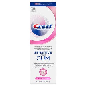  Crest Pro-Health Gum and Sensitivity, Sensitive Toothpaste, All Day Protection,, 4.1 OZ 