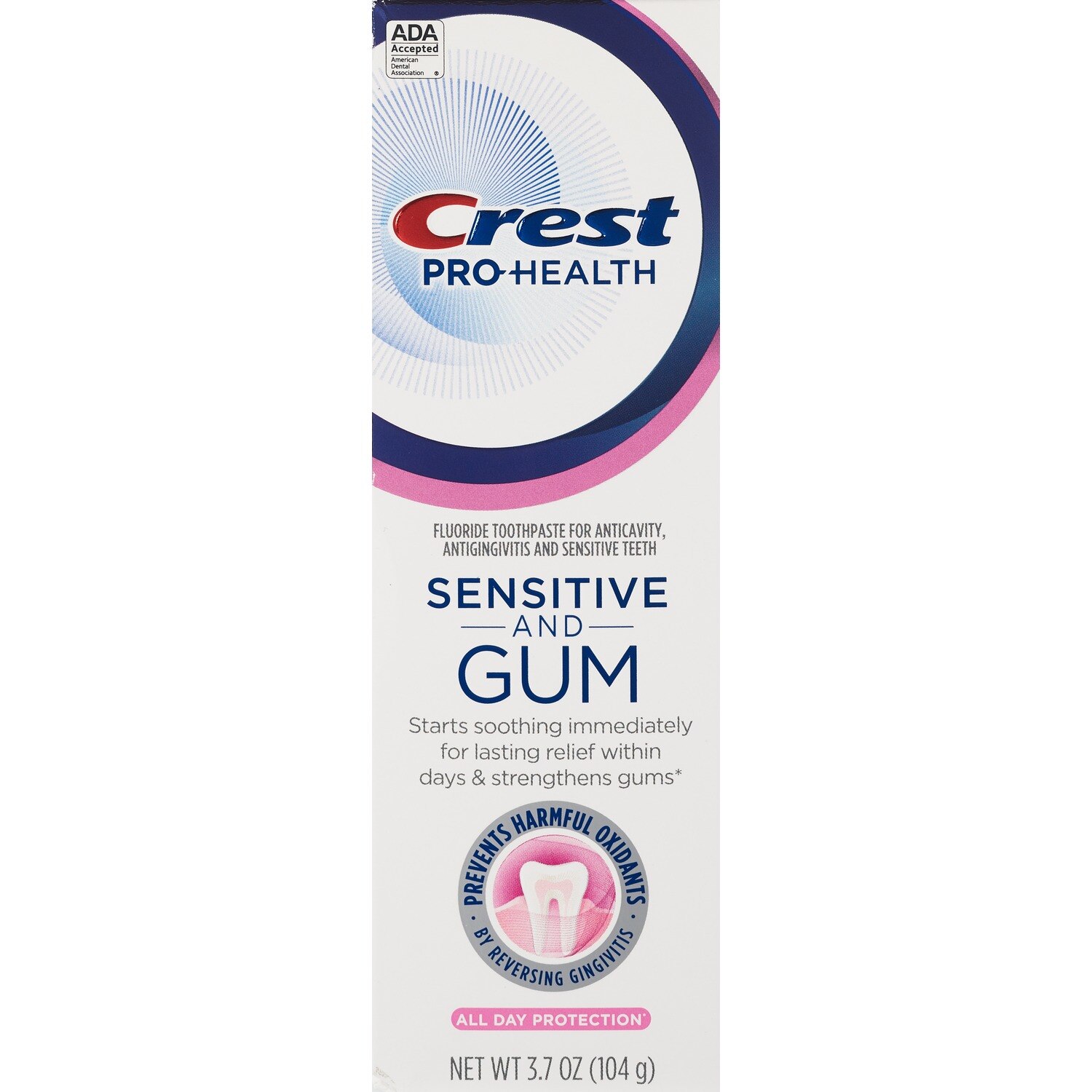 Crest Pro-Health Gum And Sensitivity, Sensitive Toothpaste, All Day Protection, 4.1 Oz - 3.7 Oz , CVS