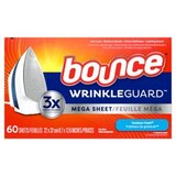 Bounce WrinkleGuard Mega Dryer Sheets, Outdoor Fresh, 60 ct, thumbnail image 4 of 10