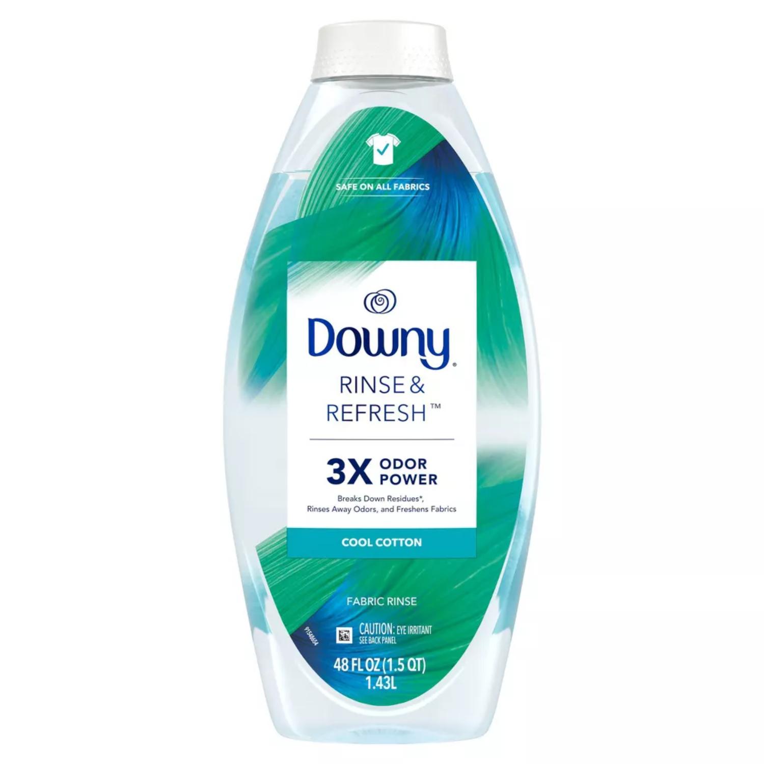 Downy RINSE & REFRESH Laundry Odor Remover And Fabric Softener, Cool Cotton, 48 Oz , CVS