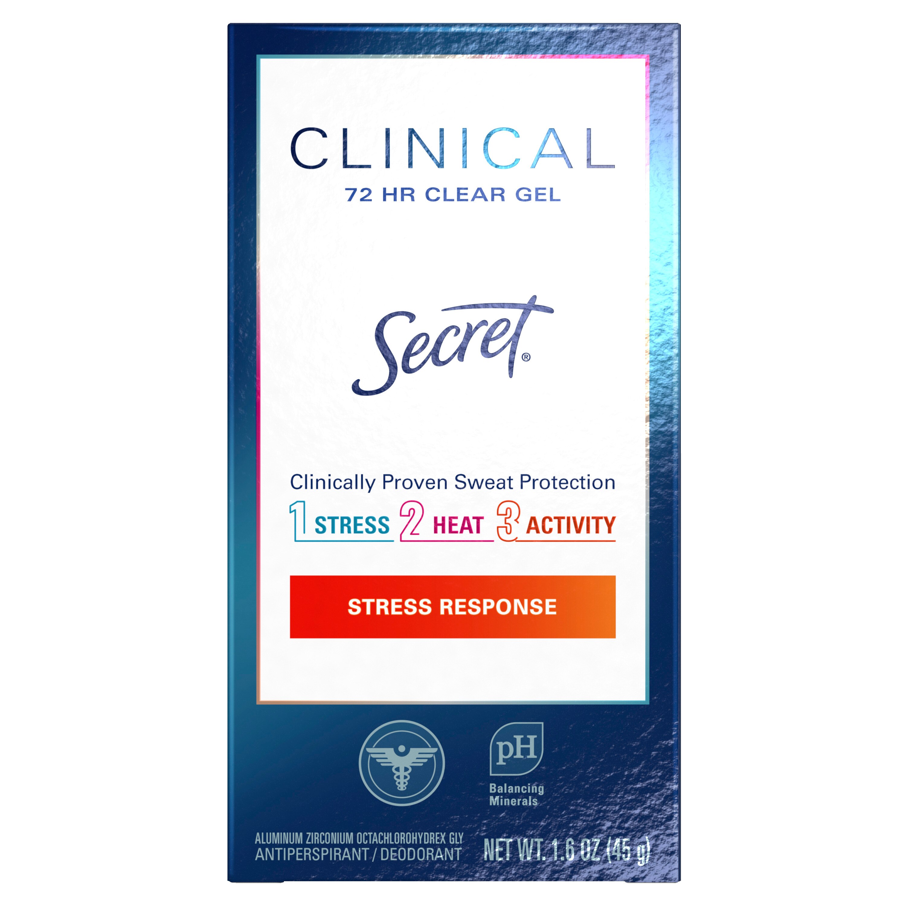 Secret Clinical Strength Antiperspirant and Deodorant Clear Gel