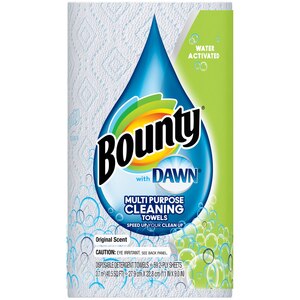 Bounty with Dawn Water-Activated Multi-Purpose Cleaning Paper Towels 
