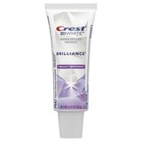 Crest 3D White Brilliance Toothpaste, Vibrant Peppermint, 0.85 oz, thumbnail image 4 of 11