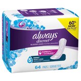 Always Discreet Incontinence Pads 5 Drop Heavy  (choose your count), thumbnail image 3 of 9