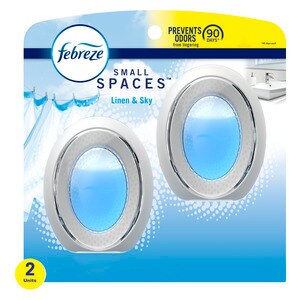 Febreze Small Spaces Air Freshner, Linen & Sky Scent, 2 Ct - 0.25 Oz , CVS