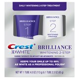 Crest 3D White Brilliance Daily Whitening 2-Step Treatment, thumbnail image 1 of 10