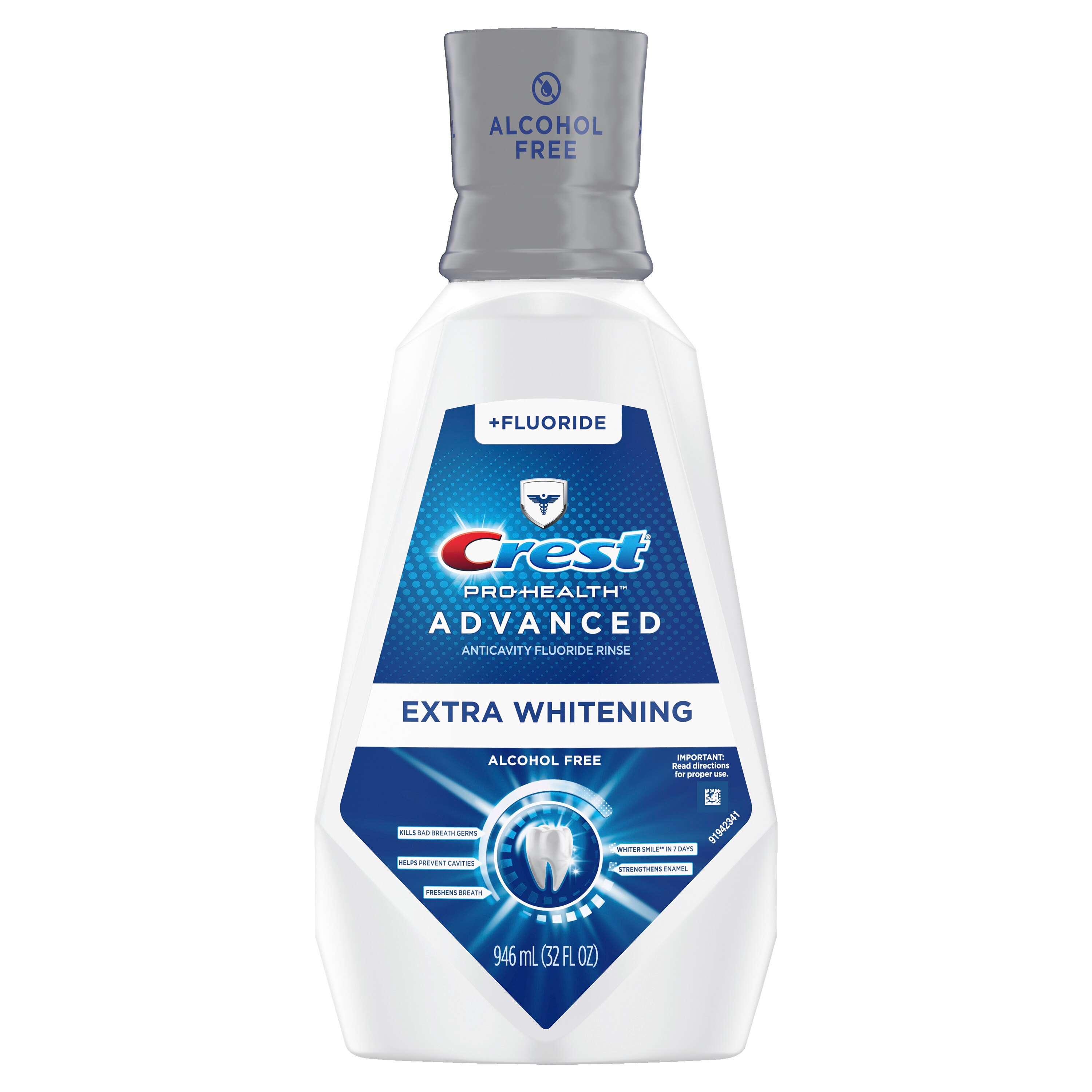 Crest Pro-Health Advanced Extra Whitening - Enjuague bucal, sabor Energizing Mint, 32 oz