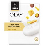 Olay Moisture Outlast Ultra Moisture Shea Butter Beauty Bar with Vitamin B3 Complex 3.75 OZ, 6CT, thumbnail image 1 of 8