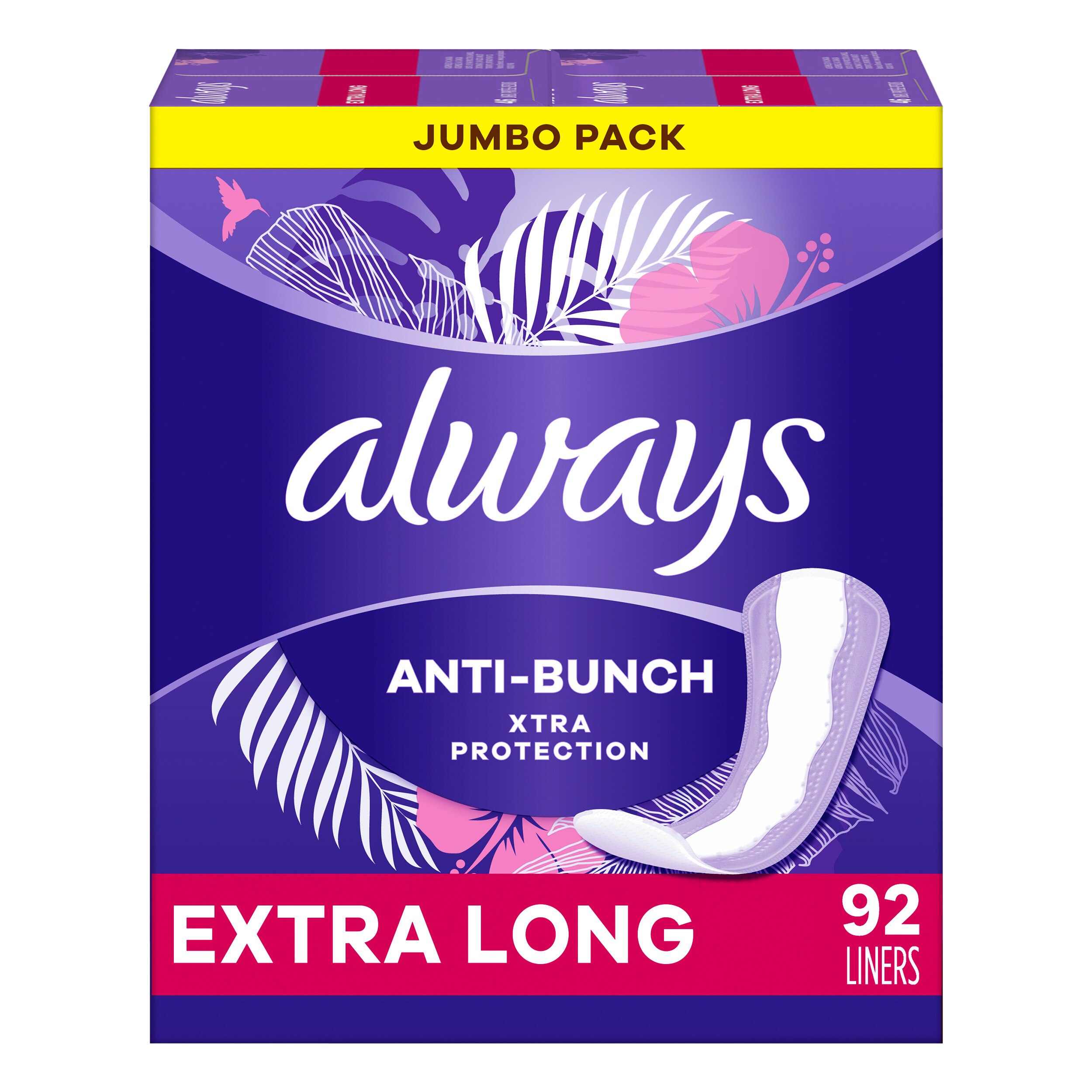 Always Xtra Protection Extra Long Daily Liners, Unscented