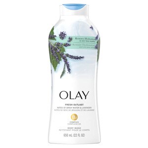 Olay Fresh Outlast Purifying Birch Water & Lavender Body Wash, 22.0 OZ