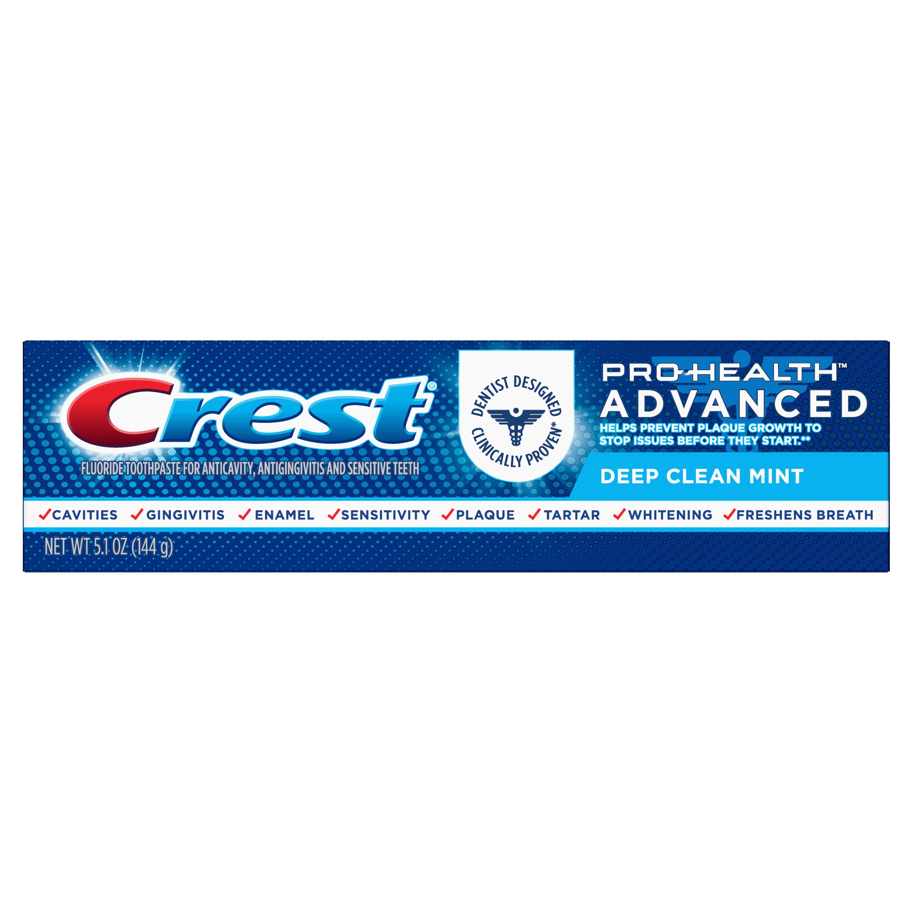 Crest Pro-Health Advanced Fluoride Toothpaste For Anticavity, Antigingivitis, And Sensitive Teeth, Deep Clean Mint, 5.1 Oz , CVS