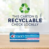 Crest Pro-Health Fluoride Toothpaste for Anticavity, Antigingivitis, and Sensitive Teeth, Enamel Shield, Smooth Formula, thumbnail image 4 of 12