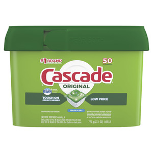 Cascade Original ActionPacs Dishwasher Detergent, Fresh Scent