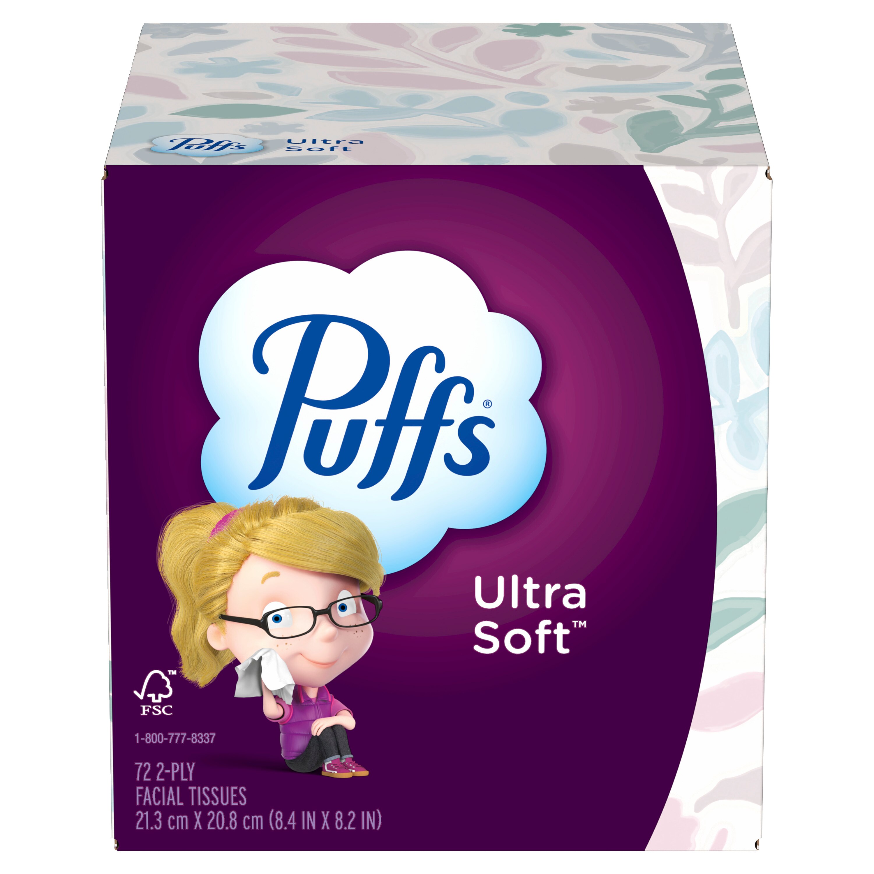 Puffs Ultra Soft Facial Tissues, 1 Mega Cube Box, 72 Facial Tissues Per Box - 72 Ct , CVS