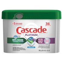 Cascade Platinum ActionPacs Dishwasher Detergent Pods, Fresh