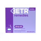 BETR Remedies Sleep Aid, Non Habit Forming Sleep Aid, Diphenhydramine HCI 25 mg, 48 Caplets, thumbnail image 1 of 7