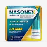 Nasonex 24HR Non-Drowsy Allergy + Congestion Nasal Spray, thumbnail image 1 of 9