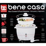 Bene Casa Rice Cooker, White, 10 CUP (uncooked)/ 20 CUP (cooked), thumbnail image 4 of 6