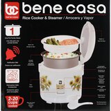 Bene Casa Sunflower Thermo Rice Cooker, 10 CUP (uncooked)/ 20 CUP (cooked), thumbnail image 4 of 7
