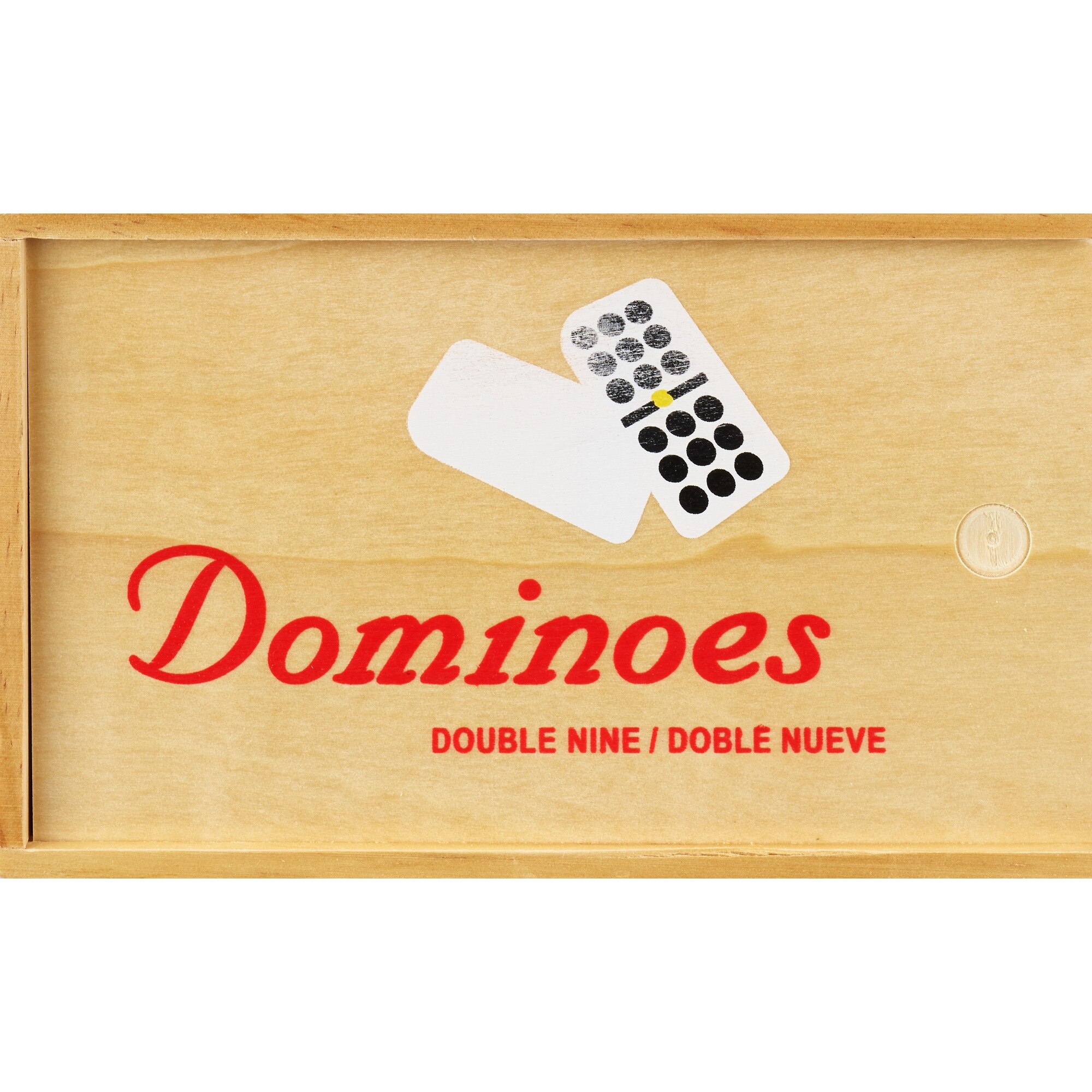 Bene Casa Double 9 Dominoes, Wooden Box , CVS