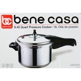 Bene Casa Stove Top Pressure Cooker, Aluminum, 9 LT, thumbnail image 1 of 7