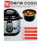 Bene Casa Electric Pressure Cooker, Stainless Steel, 5 LT, thumbnail image 1 of 4