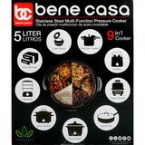 Bene Casa Electric Pressure Cooker, Stainless Steel, 5 LT, thumbnail image 3 of 4
