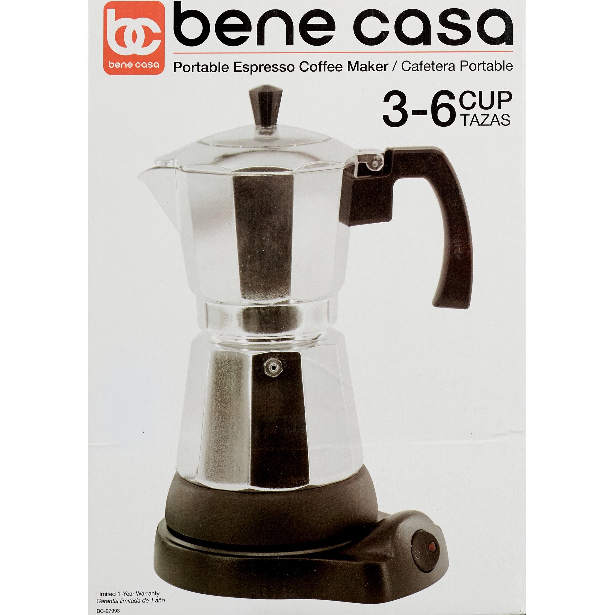 Bene Casa Electric Espresso Maker, Gray, 6 CUP , CVS