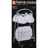 Bene Casa Espresso Set with Rack, Clear Glass, 9 PC, thumbnail image 5 of 5