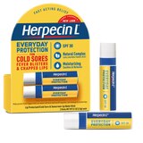 Herpecin L Lip Balm Stick, SPF 30 and Lysine, Twin Pack, 0.2 OZ, thumbnail image 1 of 6