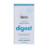 hers digest debloat women's probiotic supplement, thumbnail image 1 of 6