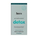 hers detox gut health women's probiotic supplement, thumbnail image 1 of 9