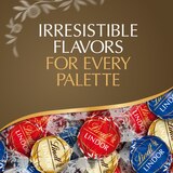 Lindt Lindor Assorted Chocolate Candy Truffles, Chocolate with Smooth, Melting Truffle Center, 5.1 oz, thumbnail image 4 of 8